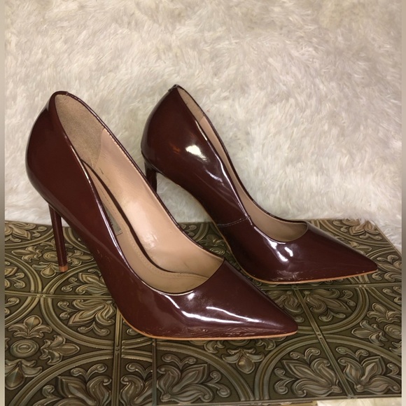 Steve Madden Chocolate Patent Heels - Picture 6 of 16